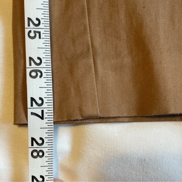 Liz Claiborne-ANISSA Tan Colour High Rise Pant 98% Cotton 2 % LYCRA Size 12 - Picture 11 of 16